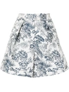 ERDEM FLORAL-PRINT TAILORED SHORTS