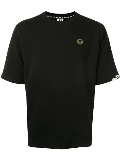 Aape By A Bathing Ape Universe Short Sleeved T-shirt In Black