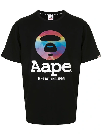 Aape By A Bathing Ape Logo印花t恤 In Black