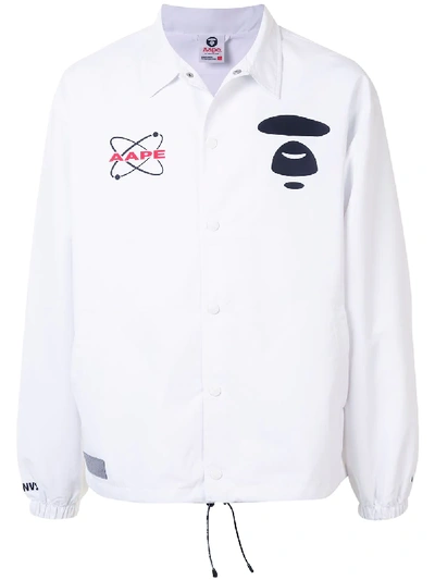 Aape By A Bathing Ape Universe Shirt Jacket In White