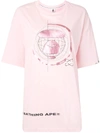 AAPE BY A BATHING APE OVERSIZE LOGO PRINT T-SHIRT