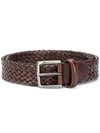 ANDERSON'S WOVEN LEATHER BELT