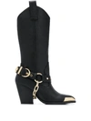 VERSACE JEANS COUTURE TOE-TIPPED BOOTS