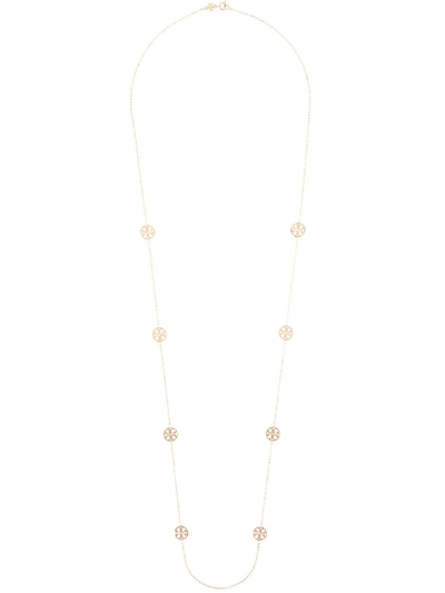 Tory Burch Logo-motif Chain Necklace In Gold