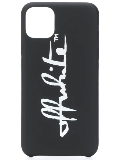 Off-white Logo-print Iphone 11 Pro Max Case In Black
