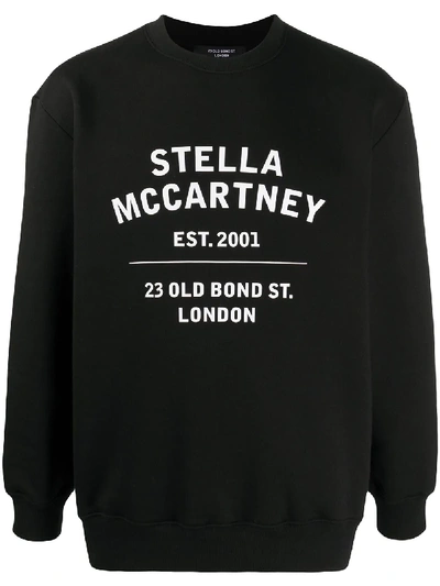 Stella Mccartney Logo-print Sweatshirt In Black