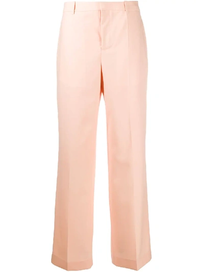 Givenchy Wool Palazzo Trousers In Pink In Orange