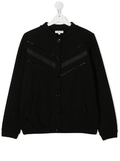 Givenchy Teen Chevron Light Jacket In Black