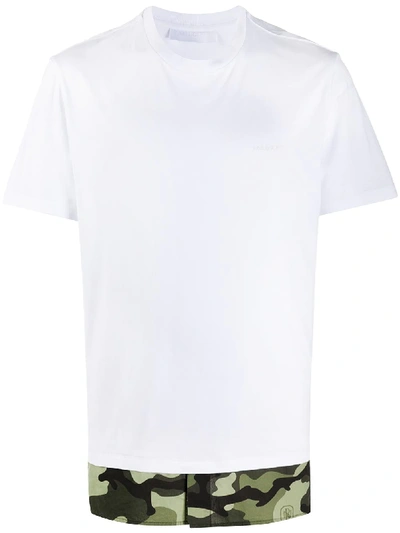 Neil Barrett Travel Logo Detail T-shirt In White