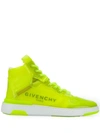 GIVENCHY WING TRANSPARENT HIGH-TOP SNEAKERS
