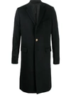 Givenchy Single-breasted Coat In Black