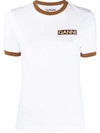 GANNI LOGO PRINT SHORT-SLEEVE T-SHIRT