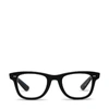 Caddis Bixby 49mm Square Blue Light Reading Glasses In Gloss Black