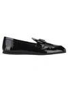 PRADA NAPLAK LEATHER LOAFERS,11448777