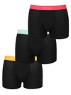 Paul Smith Pack Of Three Briefs With Elastic Waistband In Nero