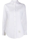 Thom Browne Classic Cotton Poplin Shirt For Women In White