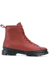 Camper Brutus Lace-up Boots In Brown