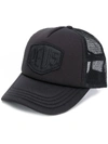 Deus Ex Machina Logo Patch Trucker Cap In Black