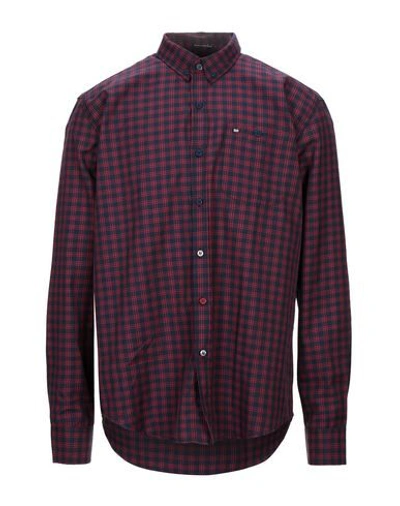 Weekend Offender Checked Shirt In Bright Blue