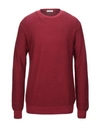 Paolo Pecora Sweaters In Maroon
