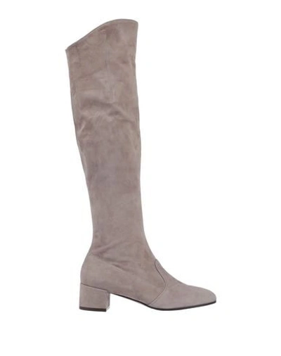 L'autre Chose Knee Boots In Grey