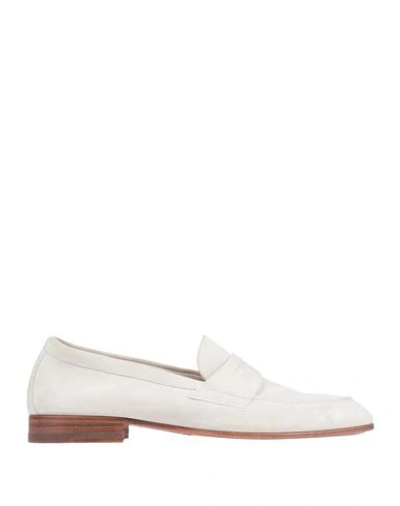 Santoni Loafers In Ivory