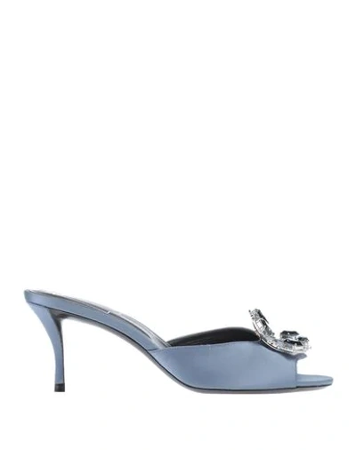 Roger Vivier Sandals In Slate Blue
