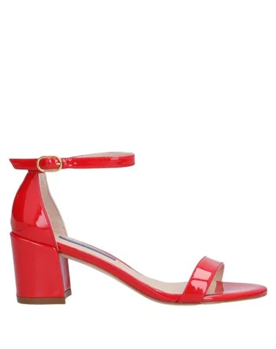 Stuart Weitzman Sandals In Red