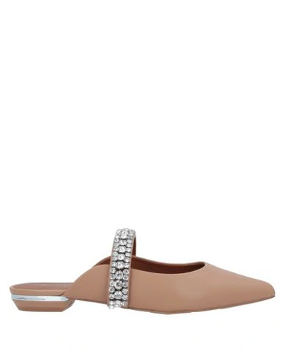 Kurt Geiger Mules In Sand