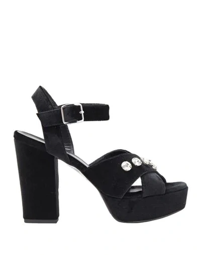 Ottod'ame Sandals In Black