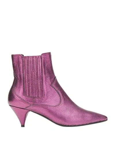 Ottod'ame Ankle Boots In Light Purple