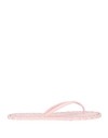 Carlotha Ray Laser-cut Patterned Scented-rubber Flip Flops In Pink