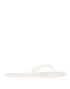 Carlotha Ray Toe Strap Sandals In White