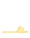 Carlotha Ray Laser-cut Slides In Yellow