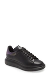 Alexander Mcqueen Exaggerated-sole Leather Trainers In Black/ Dusk