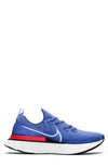 Nike Men's React Infinity Flyknit Low Top Sneakers In Racer Blue/bright Crimson/black/white