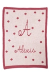 BUTTERSCOTCH BLANKEES POLKA DOT PERSONALIZED SMALL STROLLER BLANKET,BS003S