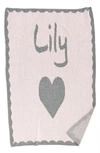 Butterscotch Blankees 'heart' Personalized Crib Blanket In Pink