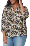 Curves 360 By Nydj Perfect Blouse In Flora Vista