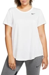 Nike Dri-fit Legend T-shirt In White/black