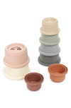 Mushie 8-piece Stacking Cups Toy In Multi