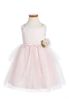 Us Angels Kids' Tulle Ballerina Dress In Blush Pink