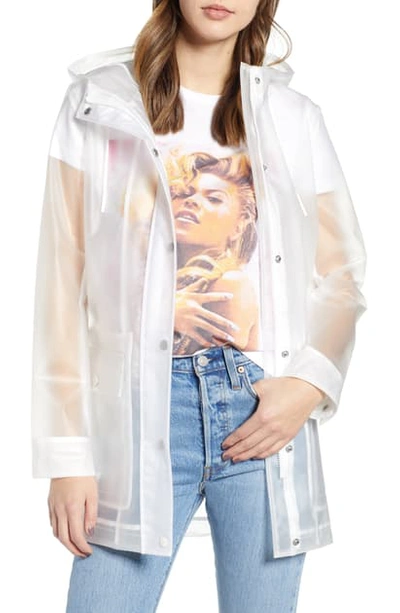 Levi's Translucent Rain Jacket In Clear