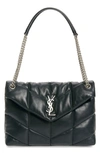 SAINT LAURENT MEDIUM LOU LEATHER PUFFER BAG,5774751EL00