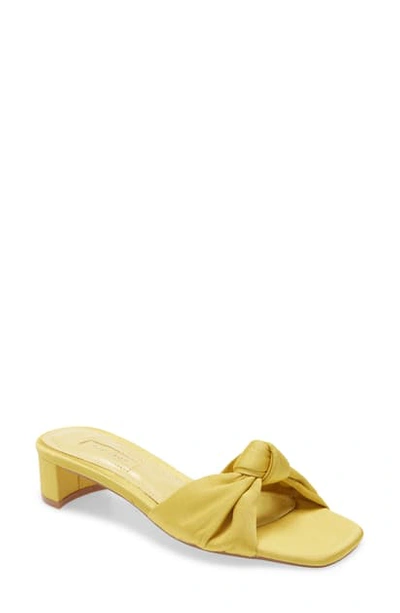Topshop Dragon Knot Mule In Yellow