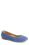 CHLOÉ LAUREN SCALLOPED BALLET FLAT,CH24160-00392