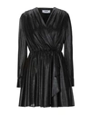 Msgm Short Dresses In Black