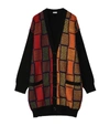 LOEWE LOEWE CHECK OVERSIZED CARDIGAN,15644753