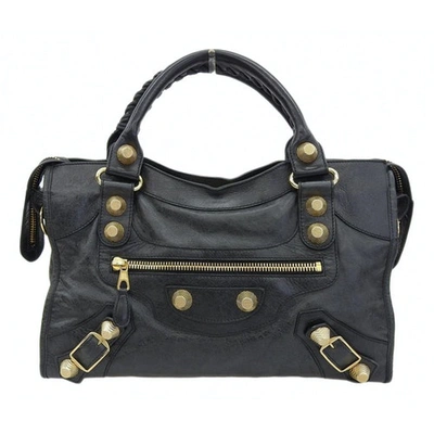 Pre-owned Balenciaga Work Black Leather Handbag