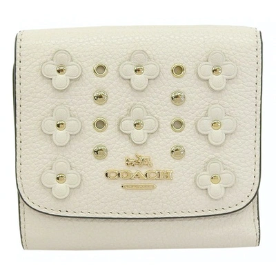 Pre-owned Coach White Leather Wallet